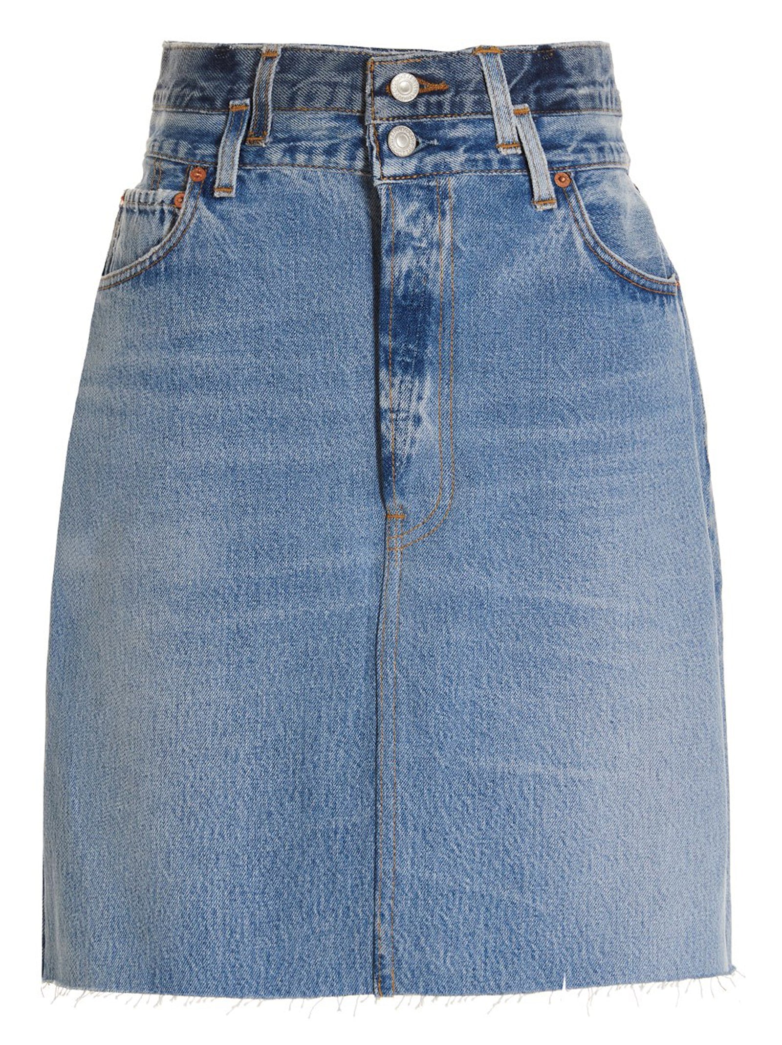 Re/Done Double Waisted Pencil Re Done X Levis Skirt