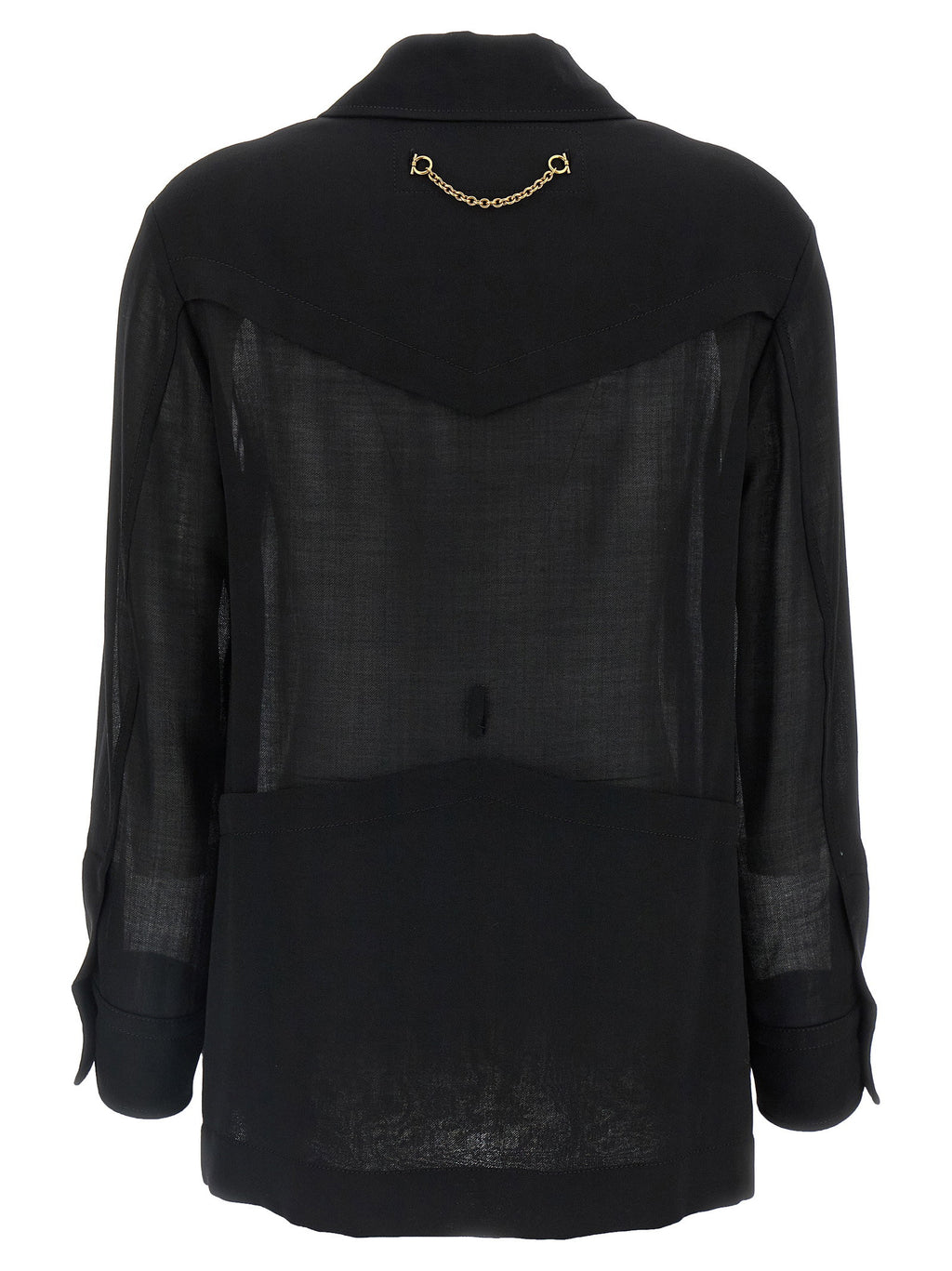 Ferragamo Semi-sheer Wool Jacket