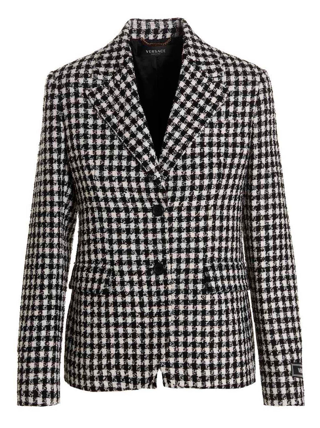 Versace Tweed Wool Blazer Jacket