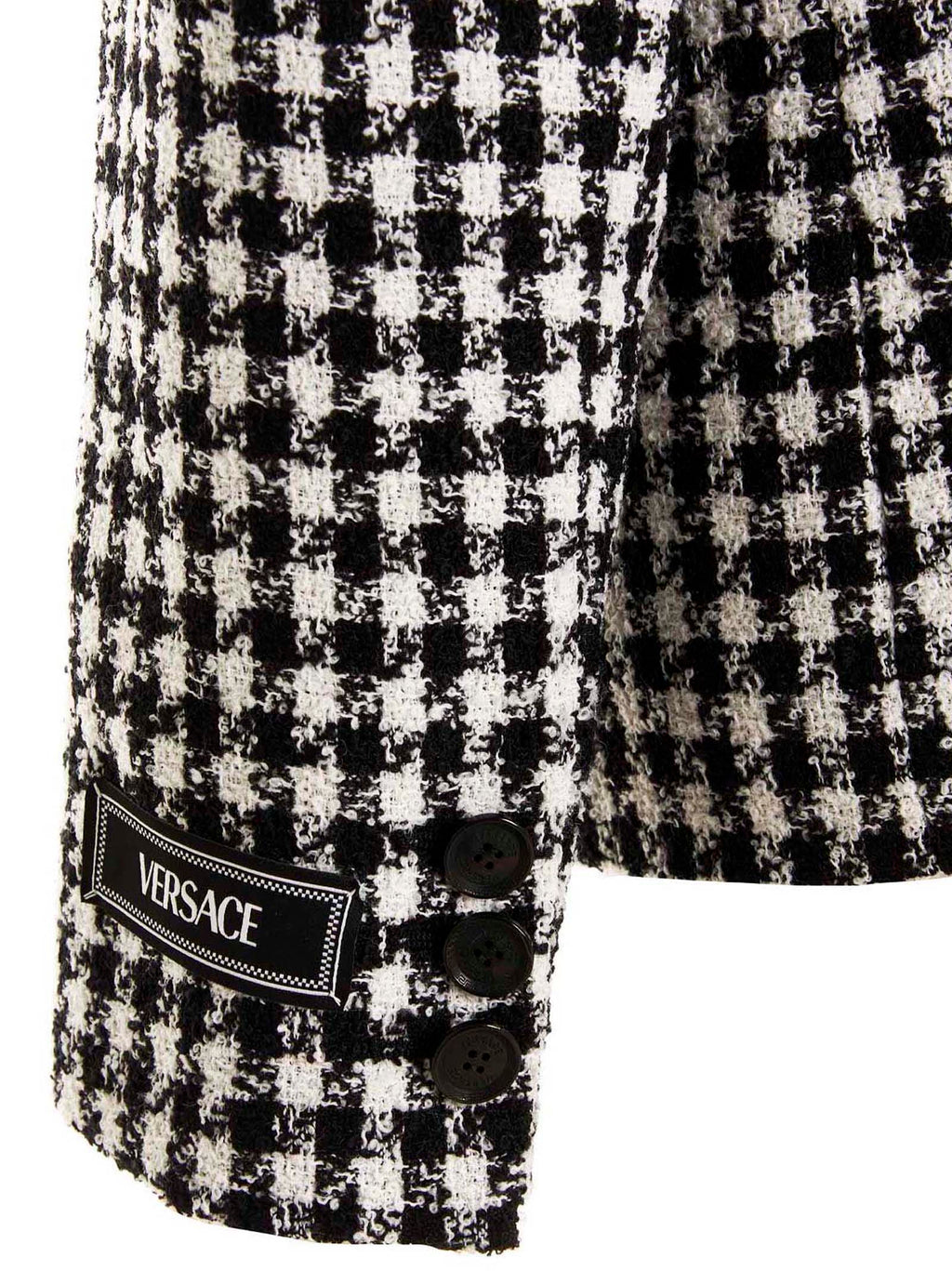 Versace Tweed Wool Blazer Jacket
