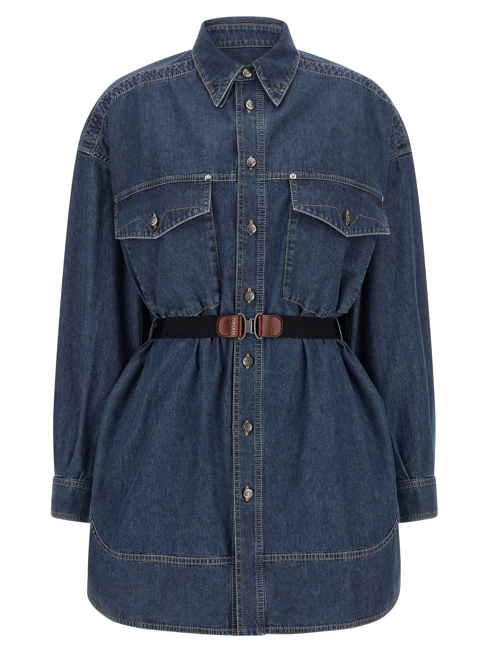 Versace Chambray Denim Dress