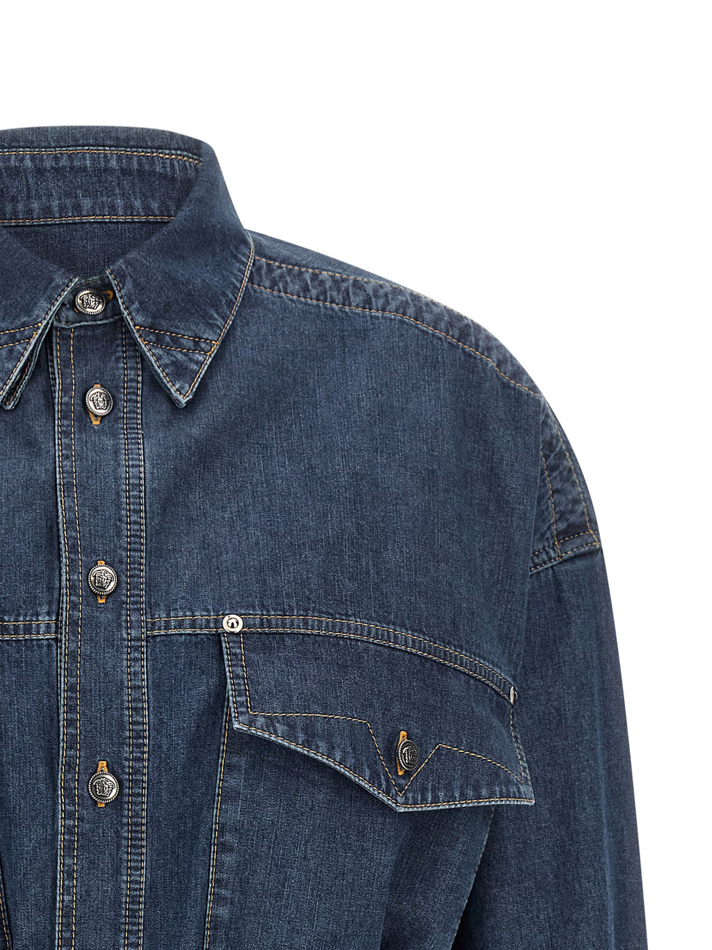 Versace Chambray Denim Dress