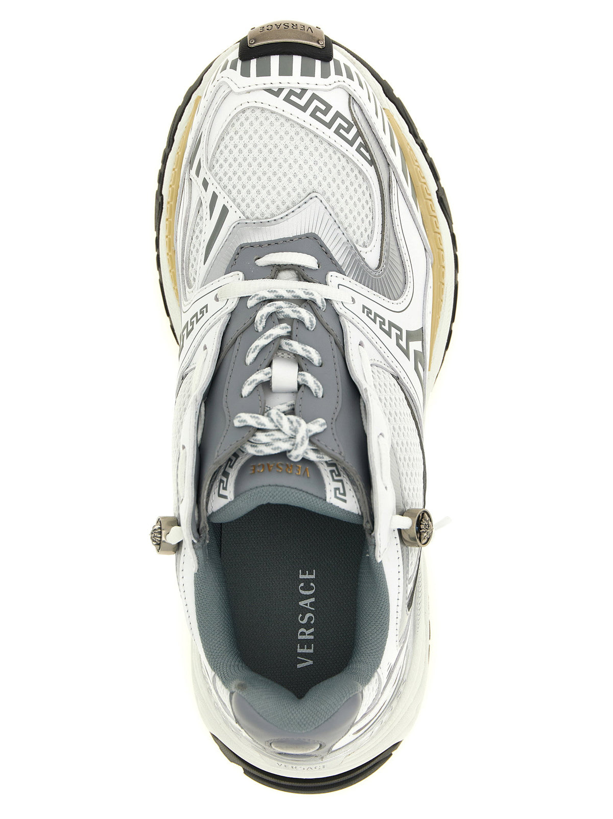Versace Icaro Mesh And Leather Fabric Sneakers