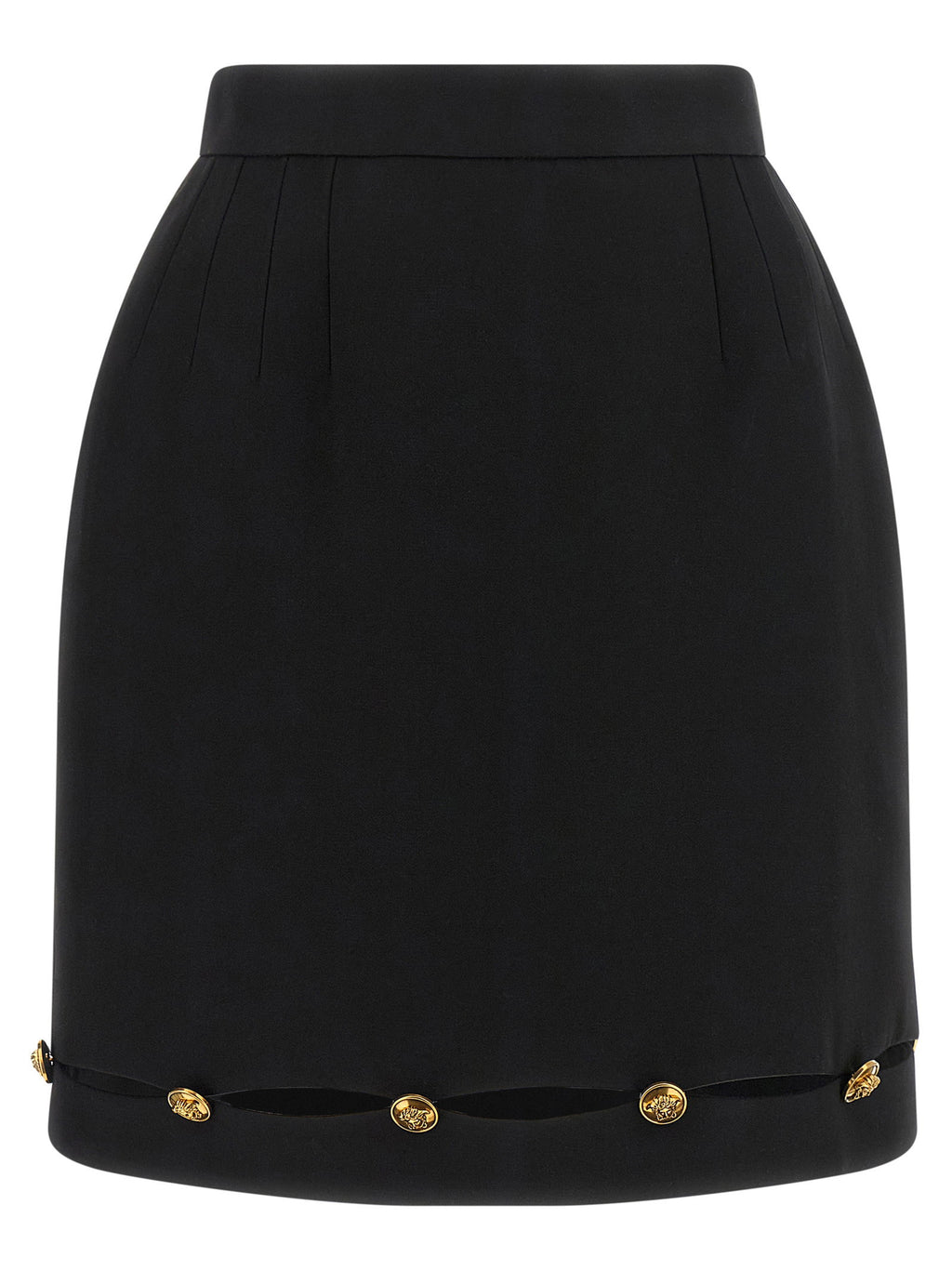 Versace Grain De Poudre Wool Skirt