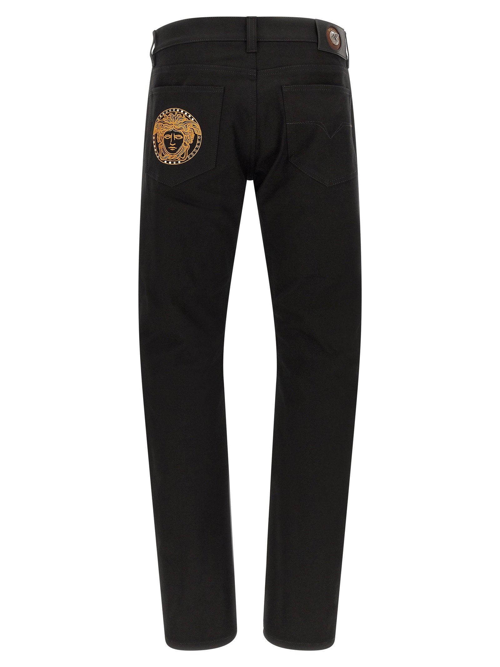 Versace Medusa Embroidery Jeans
