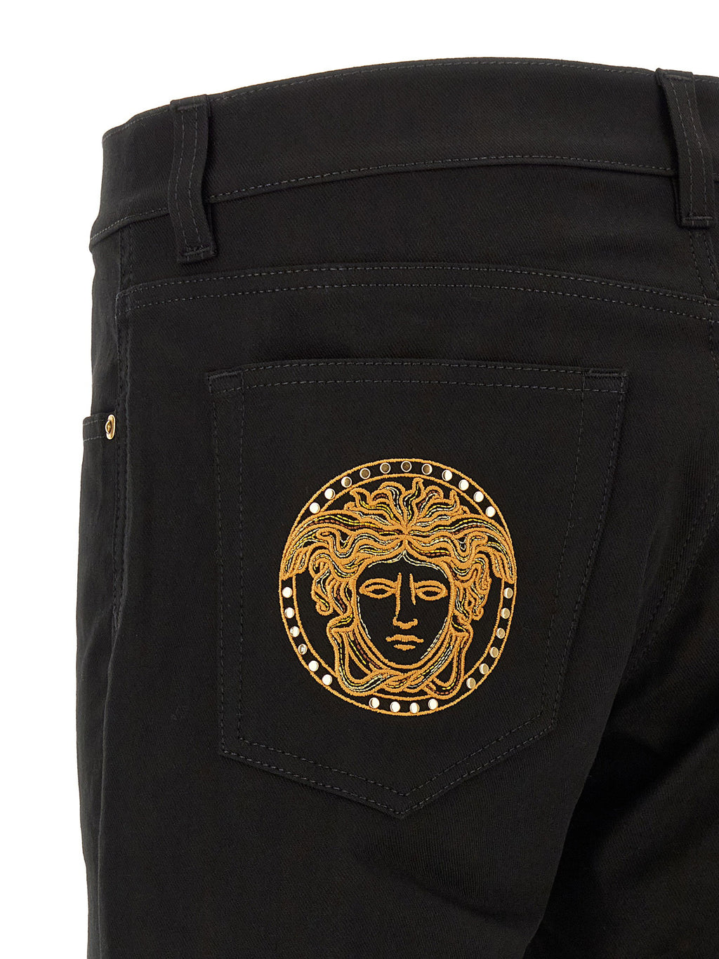 Versace Medusa Embroidery Jeans