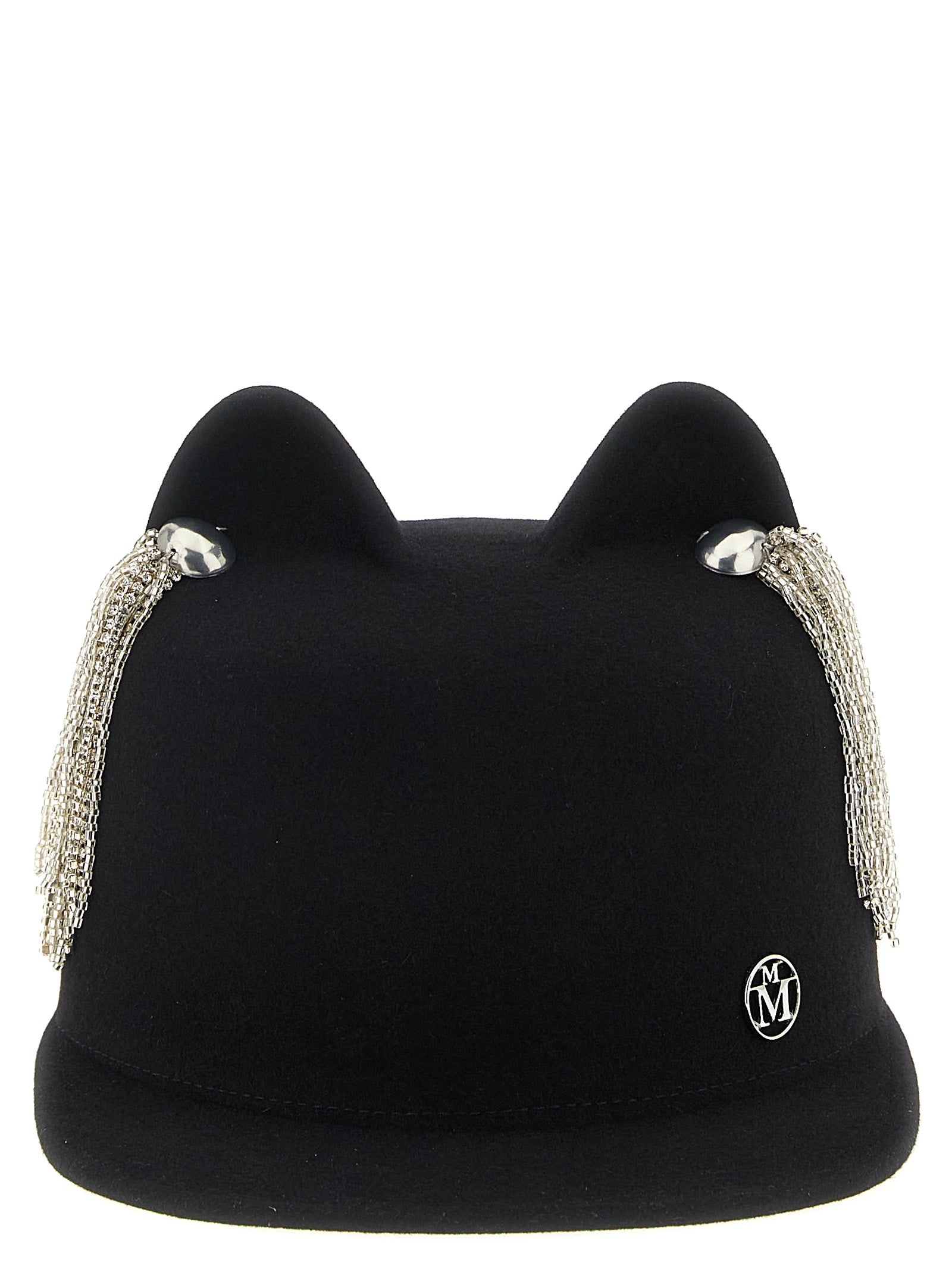 Maison Michel Jamie Hat With Crystals