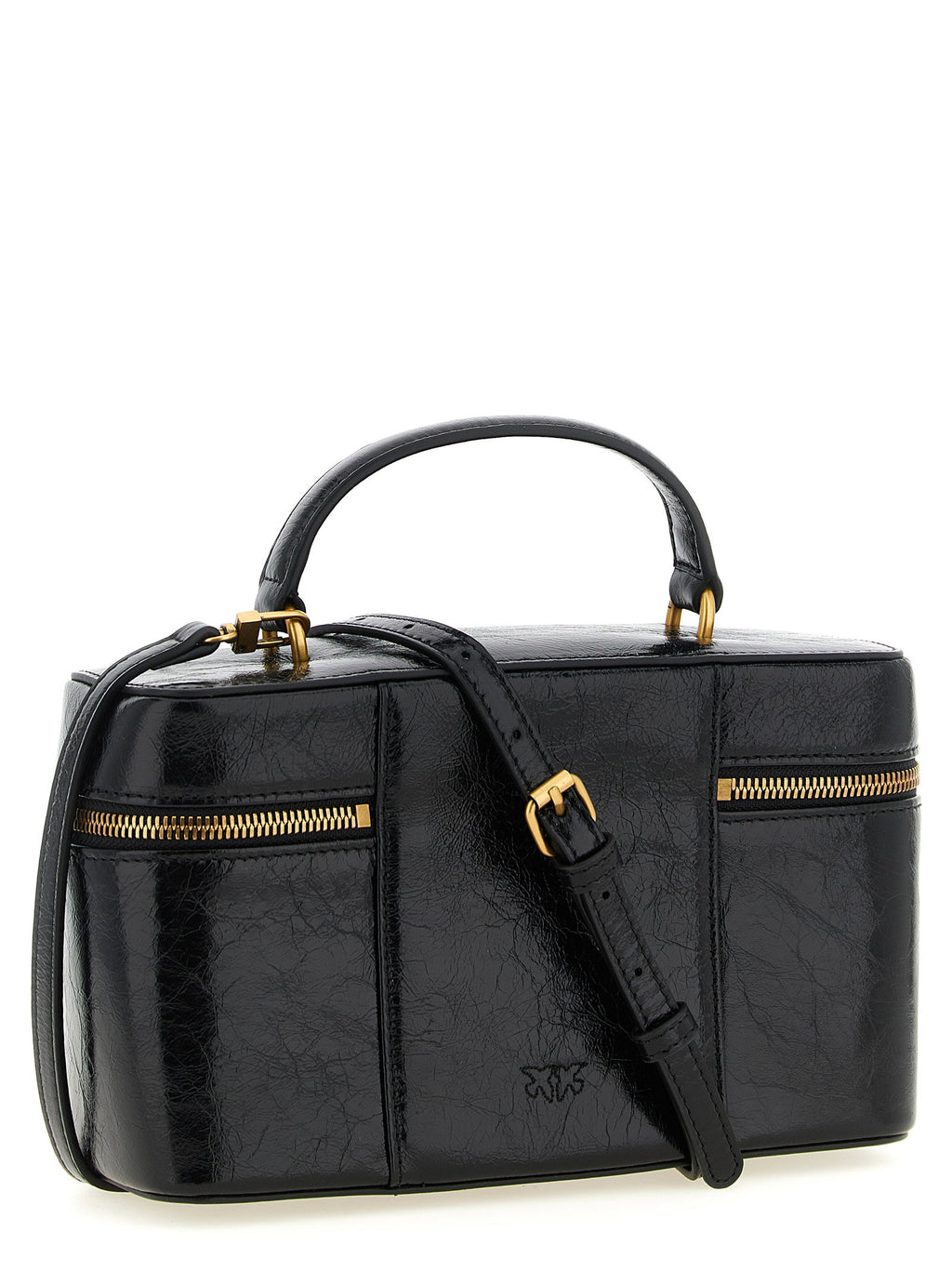 Pinko Crumpled Effect Leather Handbag