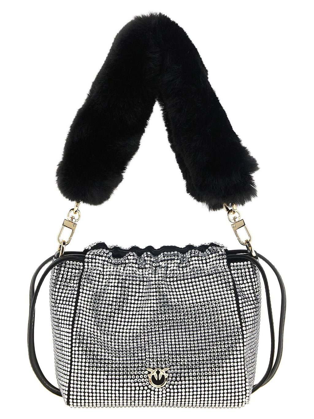 Pinko Rhinestone Bucket Bag