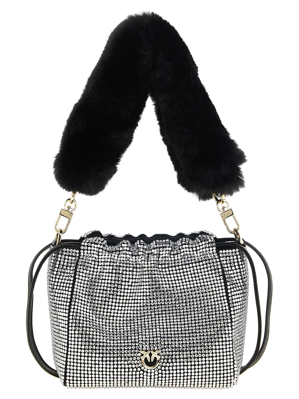 Pinko Rhinestone Bucket Bag