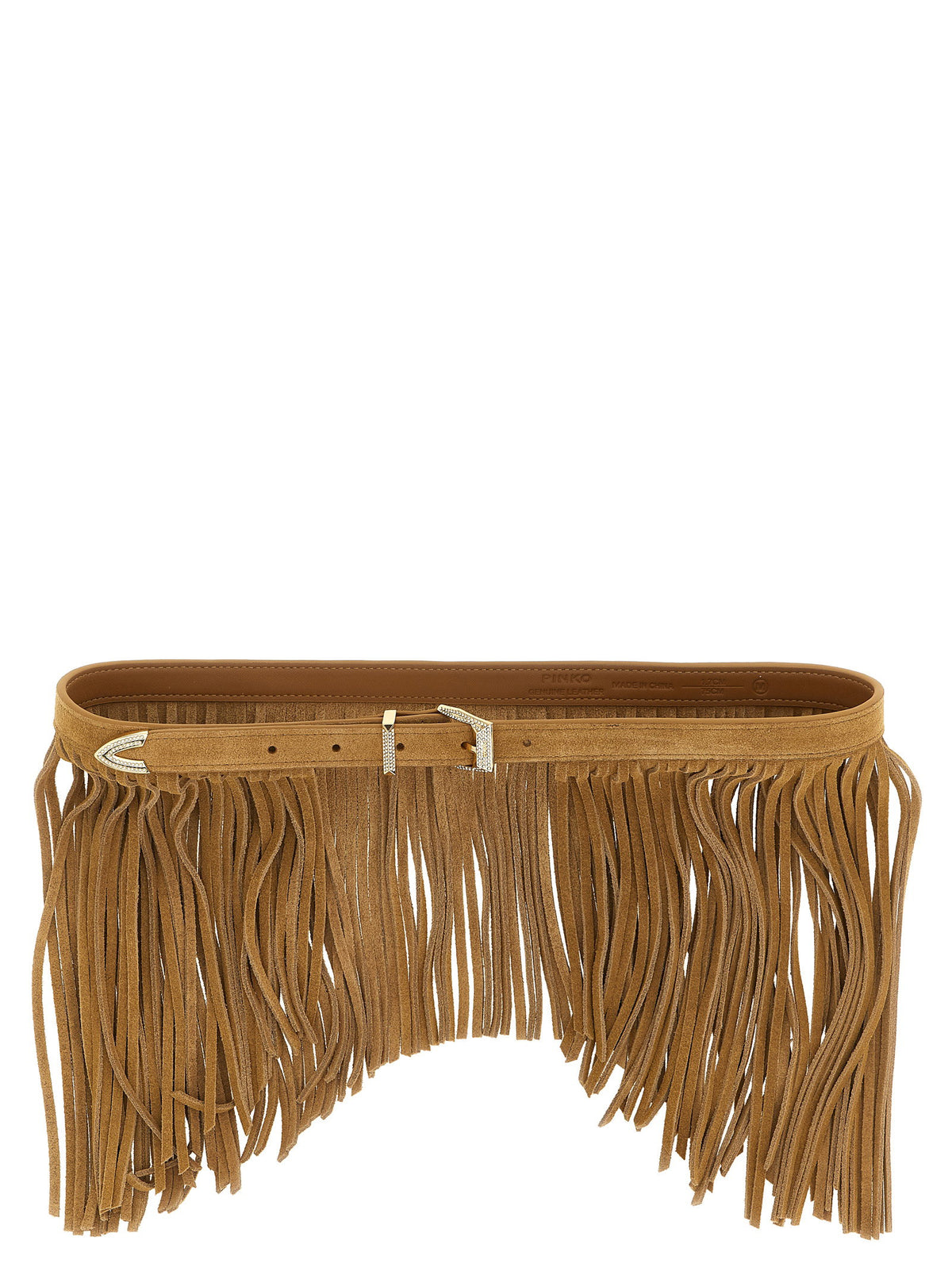 Pinko Con Frange Suede Belt