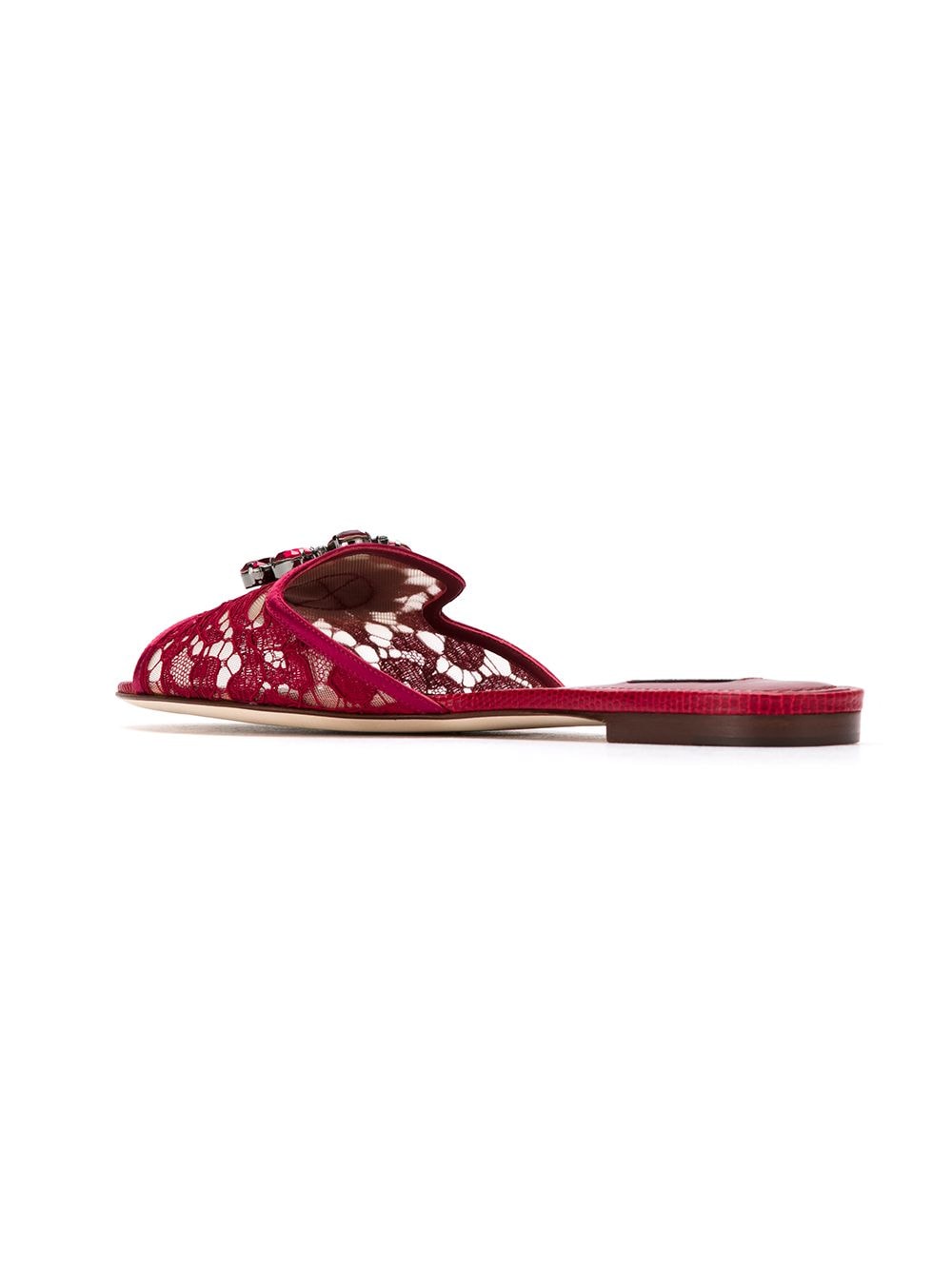Dolce & Gabbana Rainbow Lace brooch-detail sandals