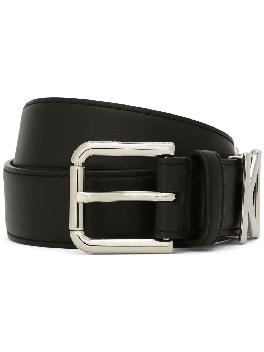 Dolce & Gabbana  logo-lettering Leather Belt