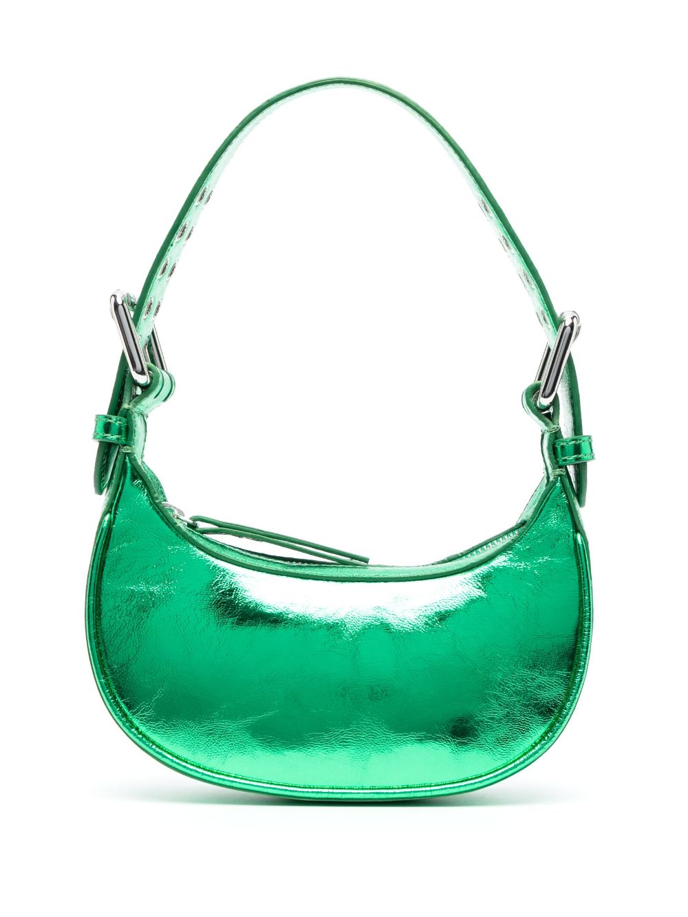 By Far metallic-effect tote bag