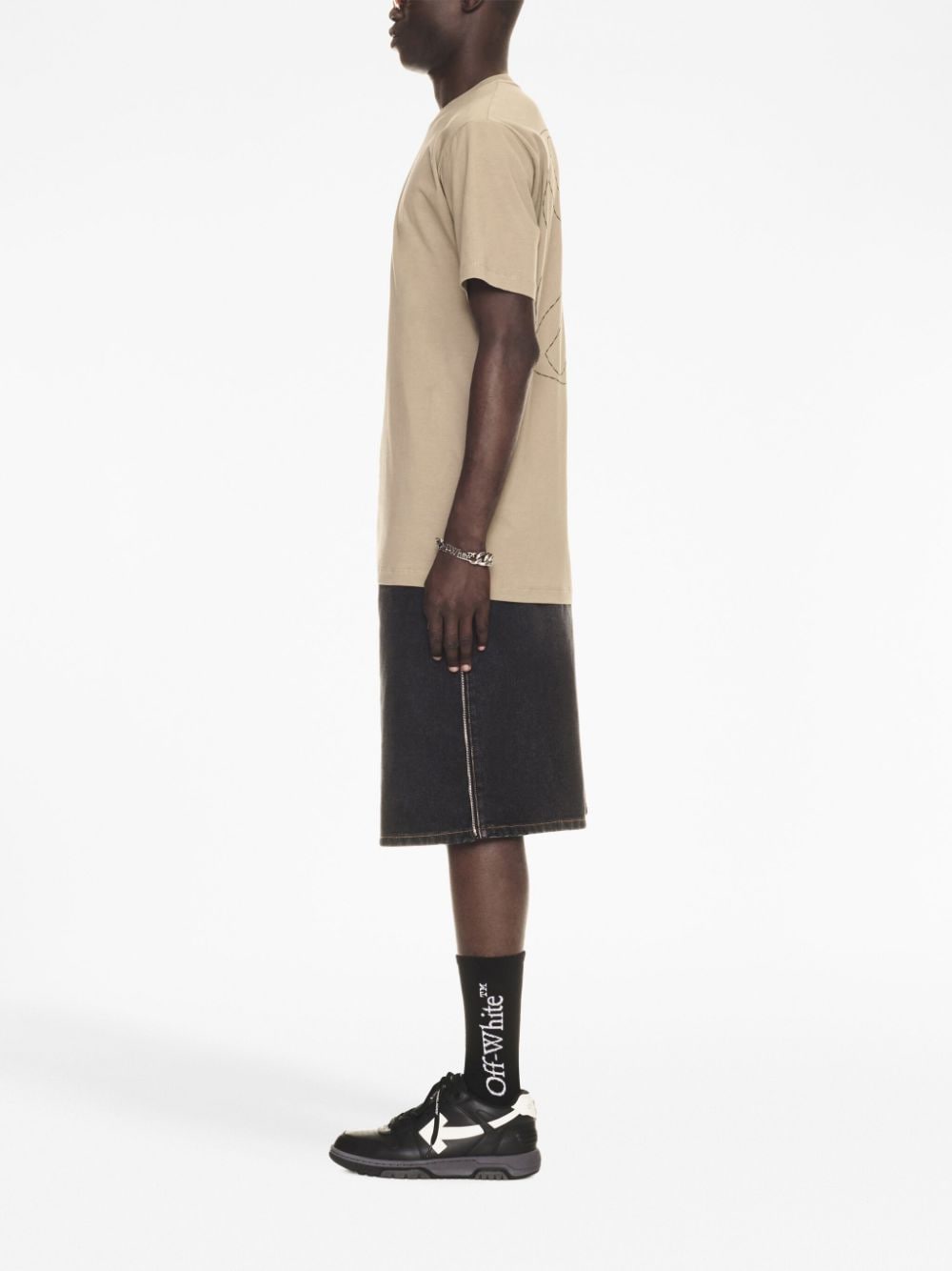 Off White Logo cotton t-shirt