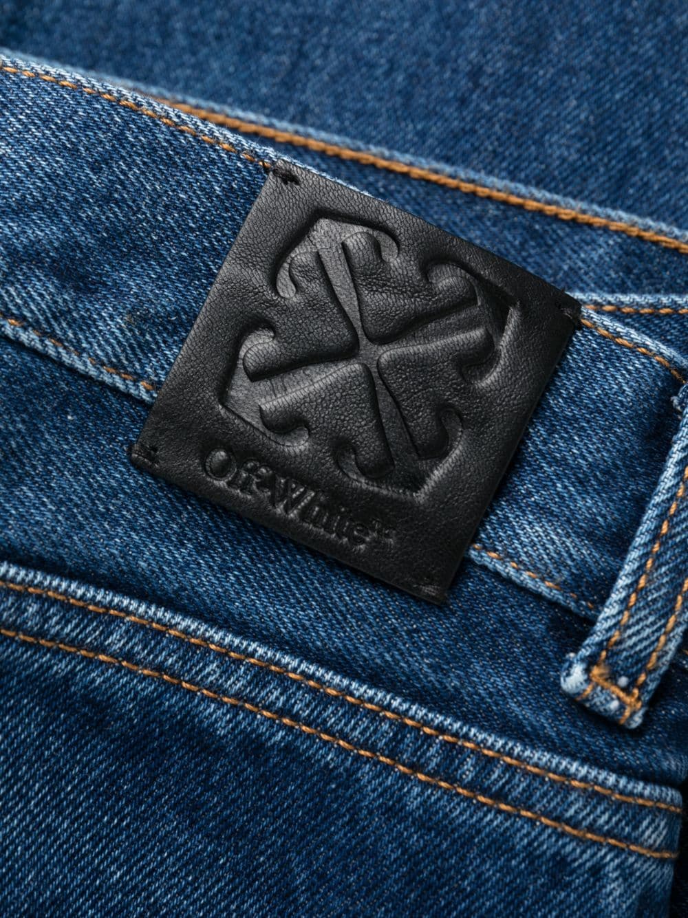 Off White High-waisted straight jeans
