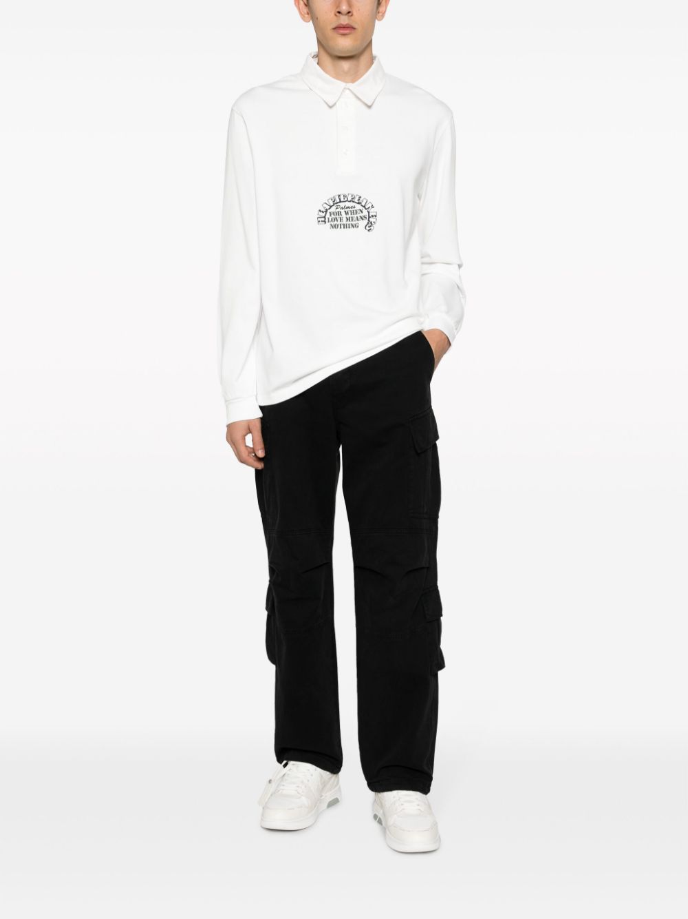 Palmes Logo organic cotton shirt