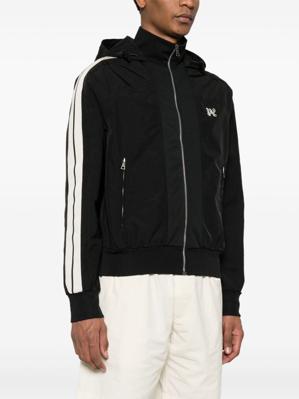 Palm Angels QR code front zip fastening Monogram track jacket