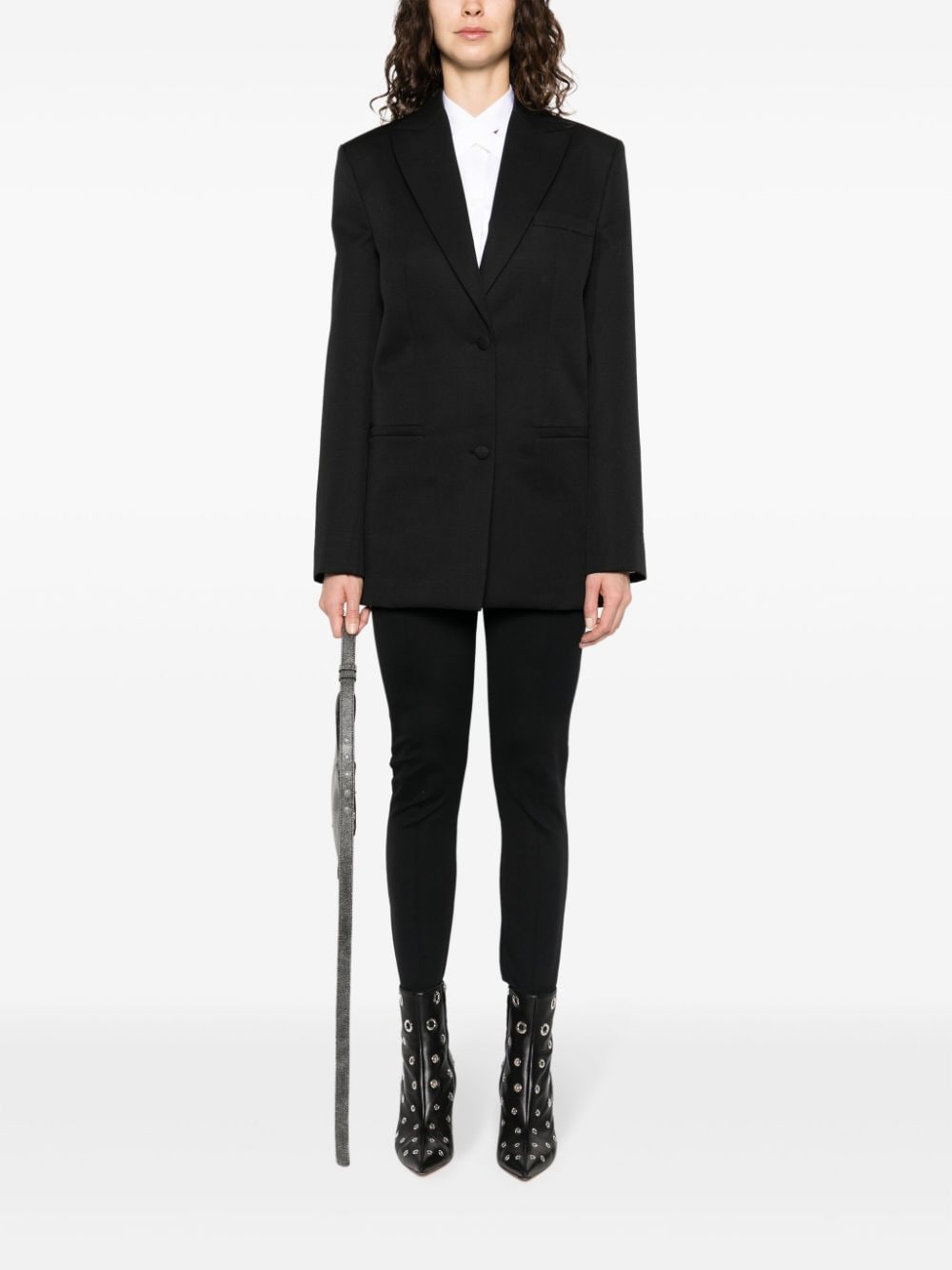 Off White single-breasted virgin-wool blazer