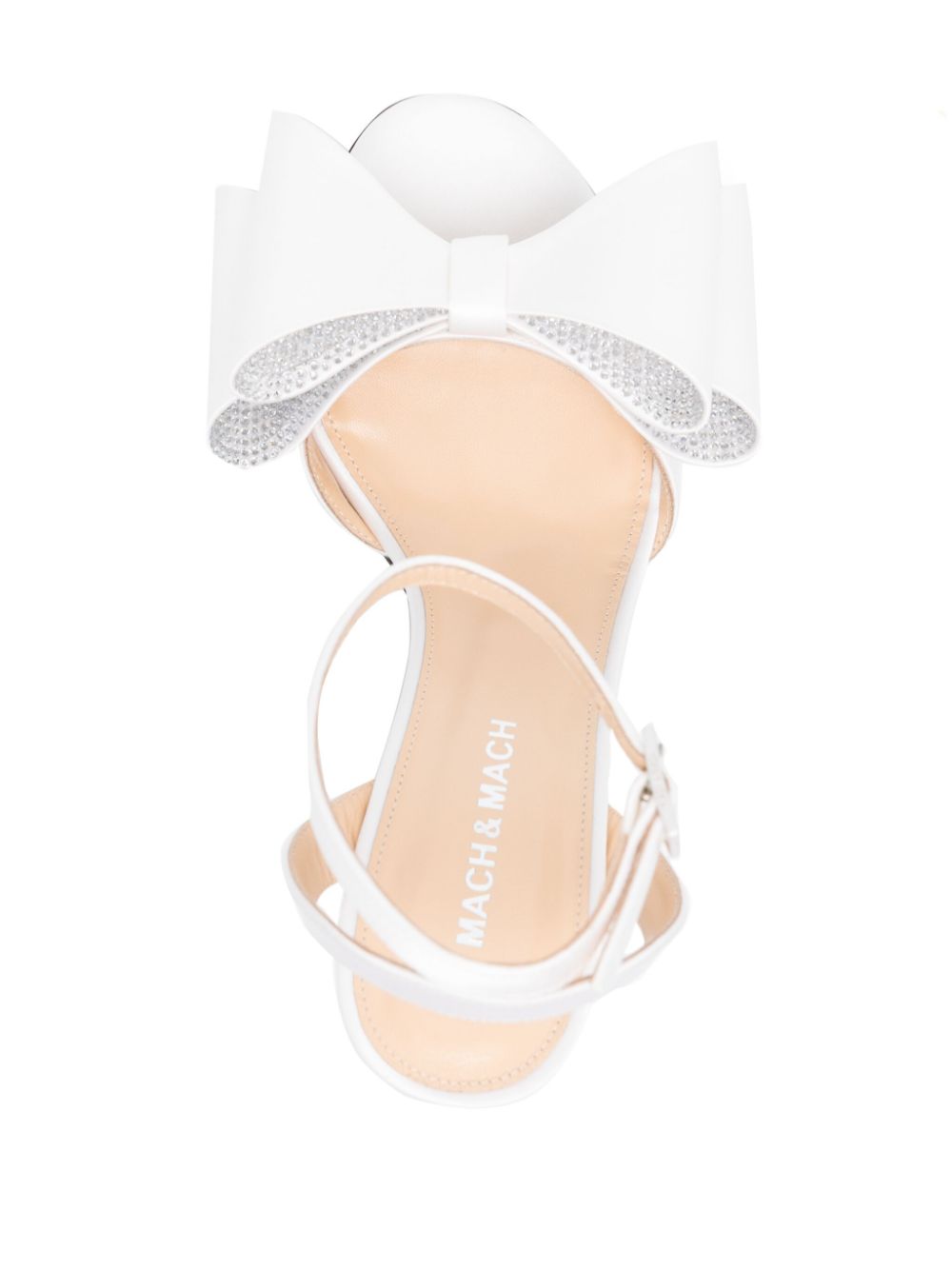 Mach & Mach PRE Le Cadeau'' Round Toe Satin Sandals