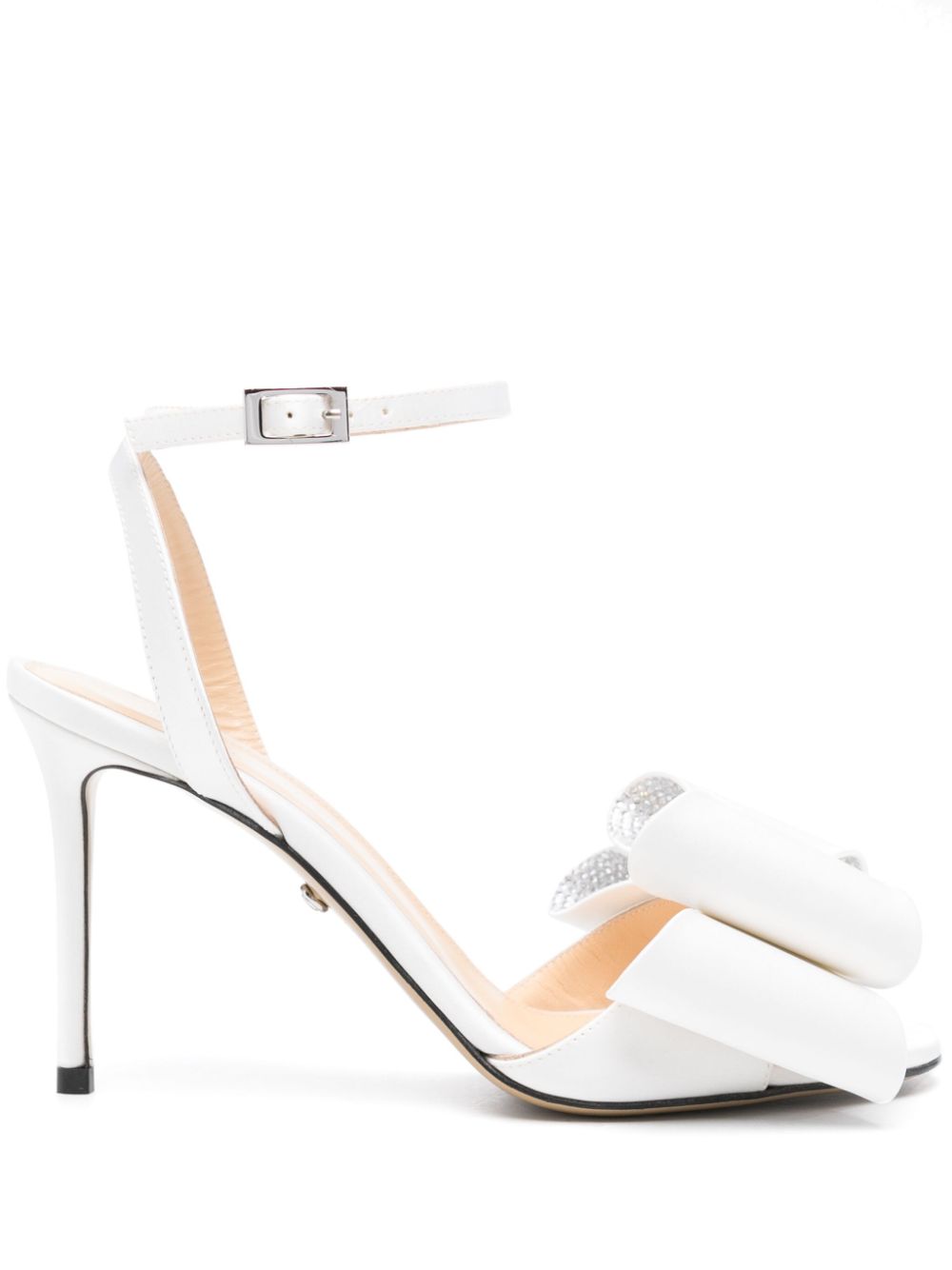 Mach & Mach PRE Le Cadeau'' Round Toe Satin Sandals