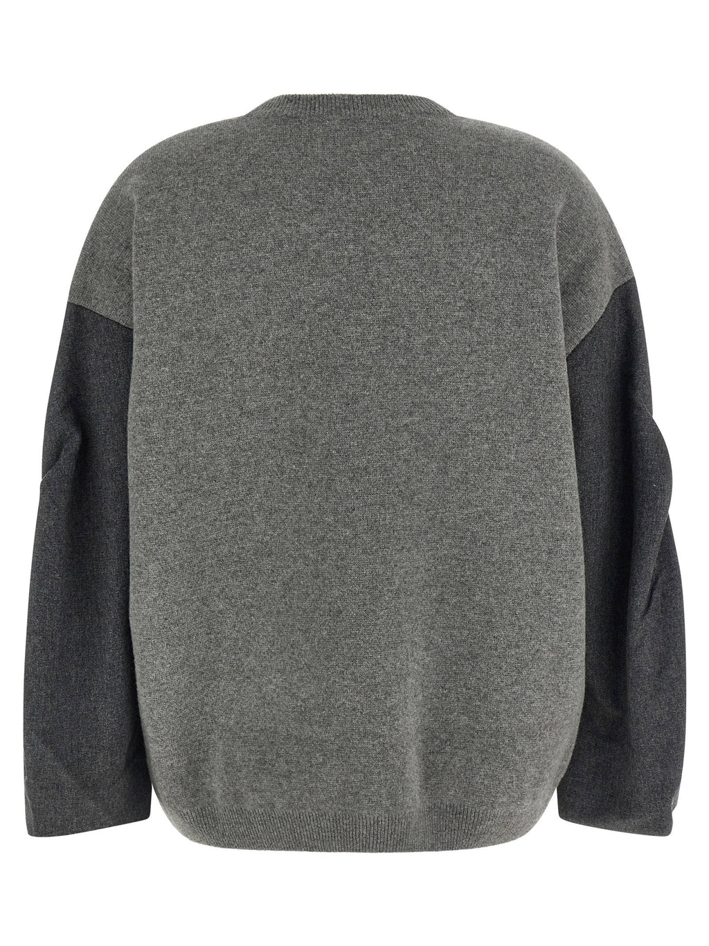 Nude Two-tone Sleeve Sweater