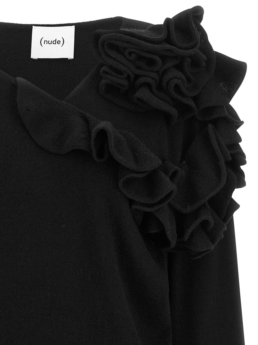 Nude Ruffled Sweater