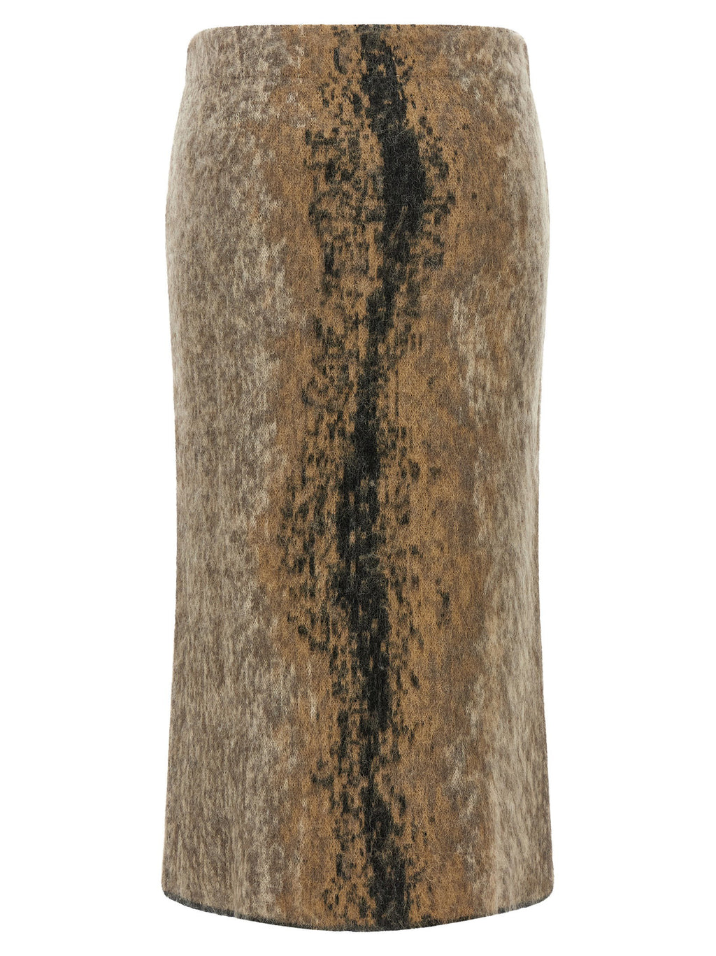 Nude Wool And Alpaca Skirt