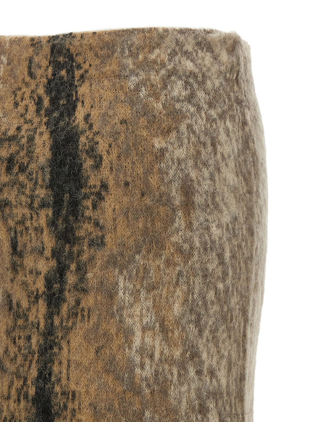 Nude Wool And Alpaca Skirt