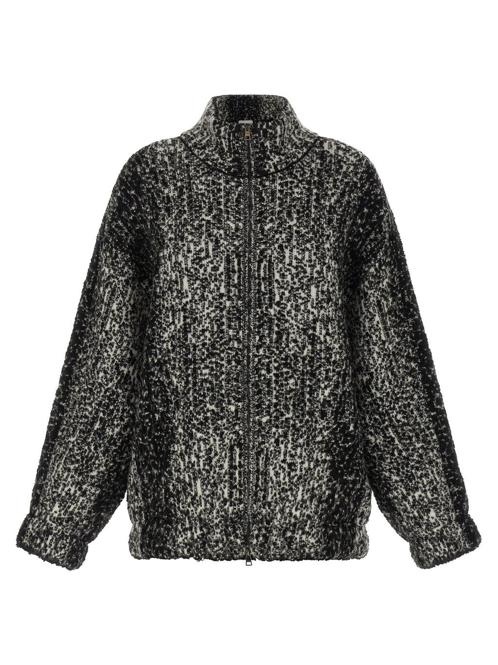 Nude Bouclé Bomber Jacket