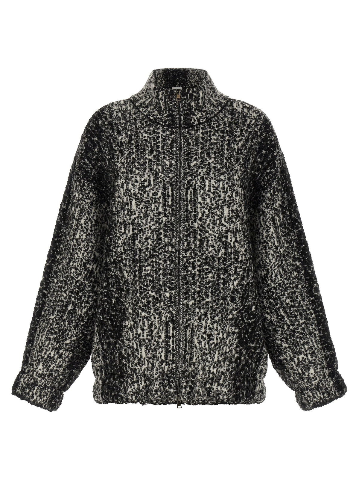 Nude Bouclé Bomber Jacket
