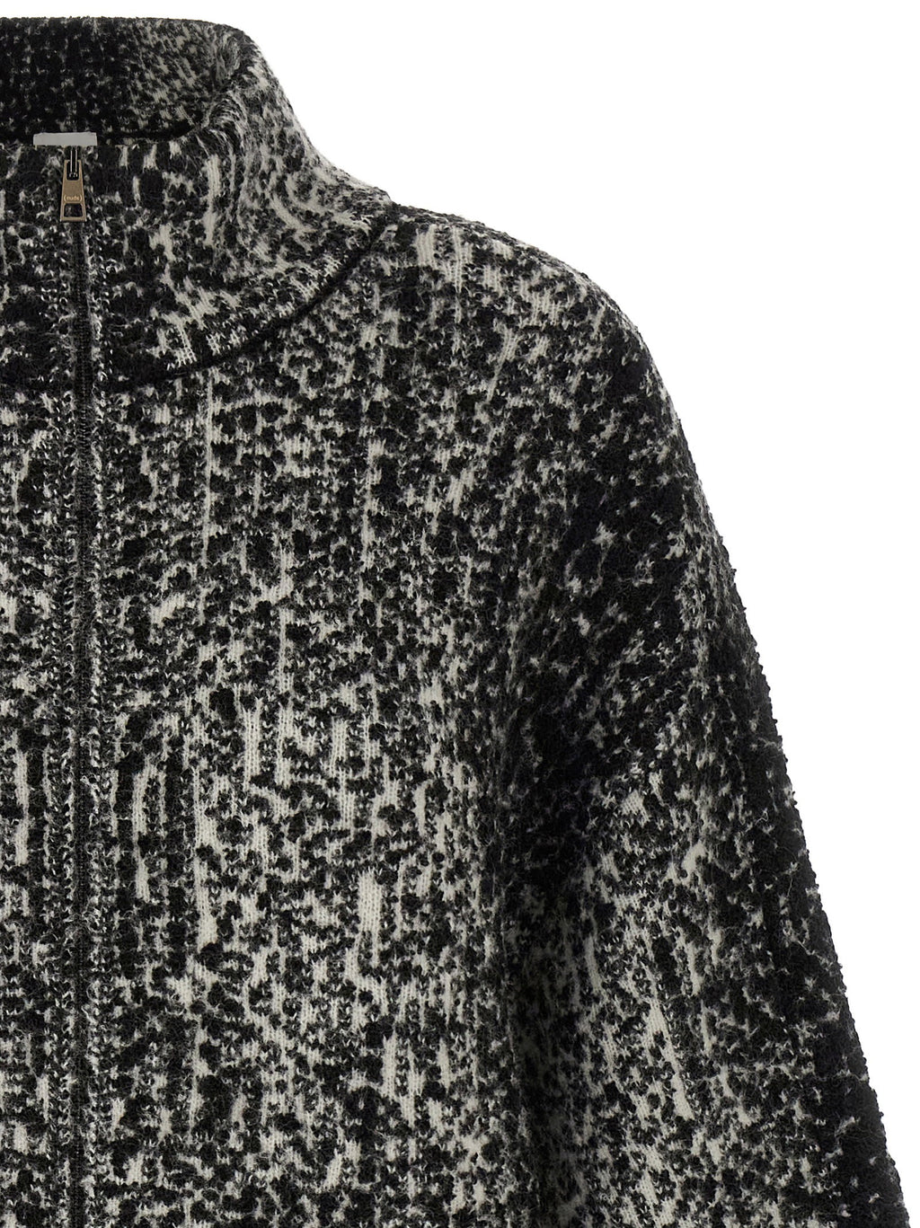 Nude Bouclé Bomber Jacket