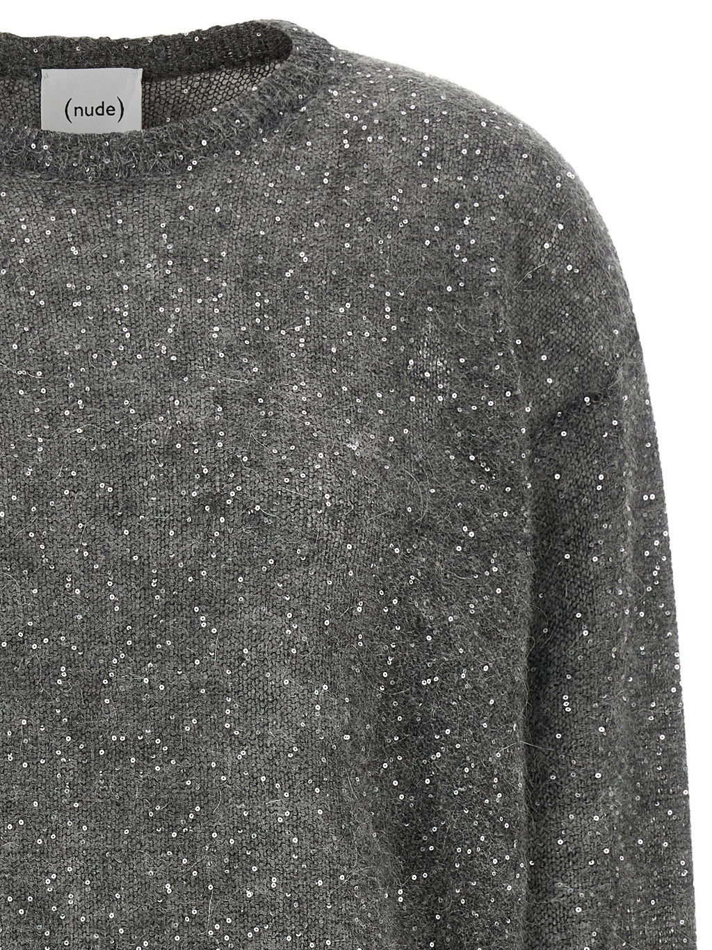 Nude Micro Sequin Sweater
