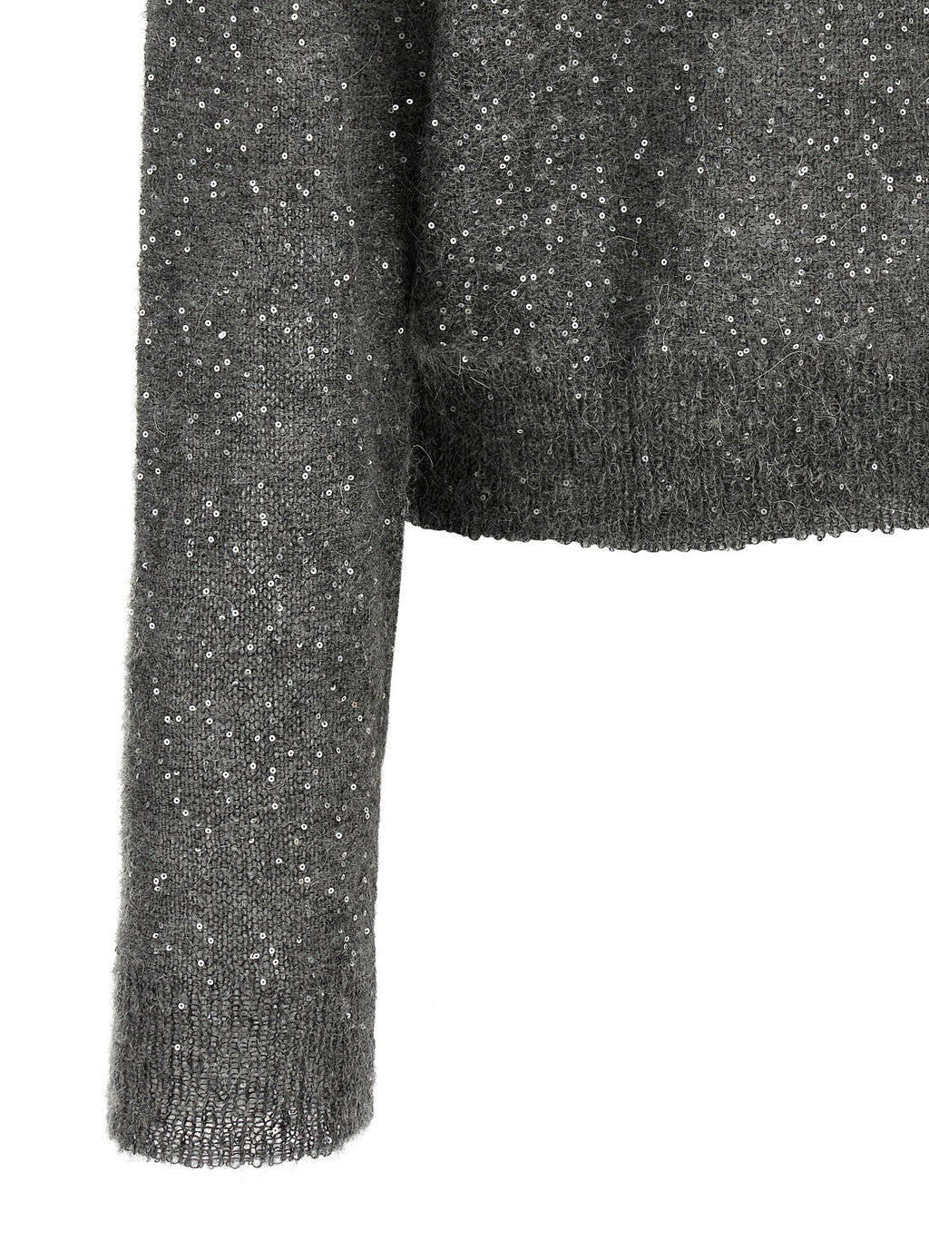 Nude Micro Sequin Sweater