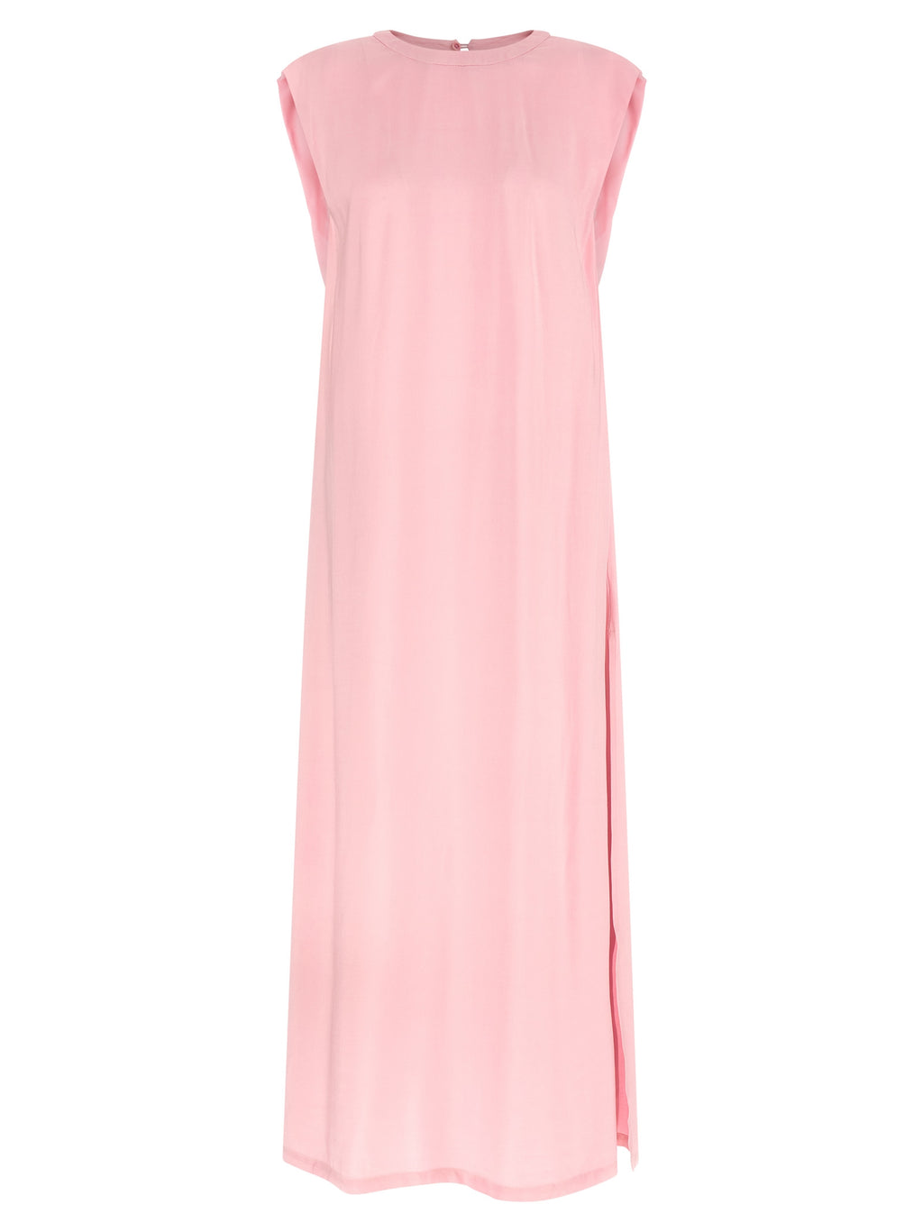 Nude Round-neck Dress