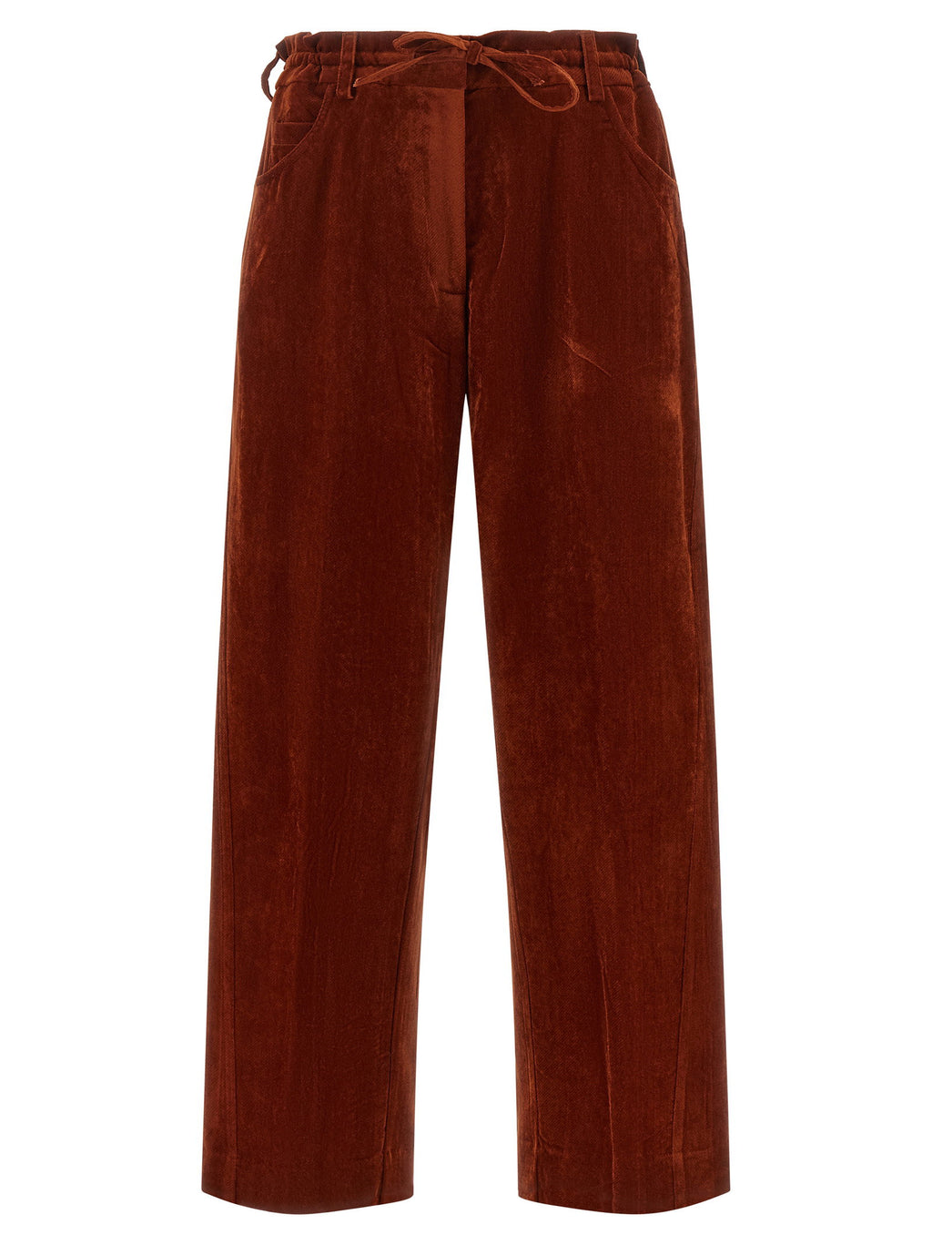 Nude Velvet Pants