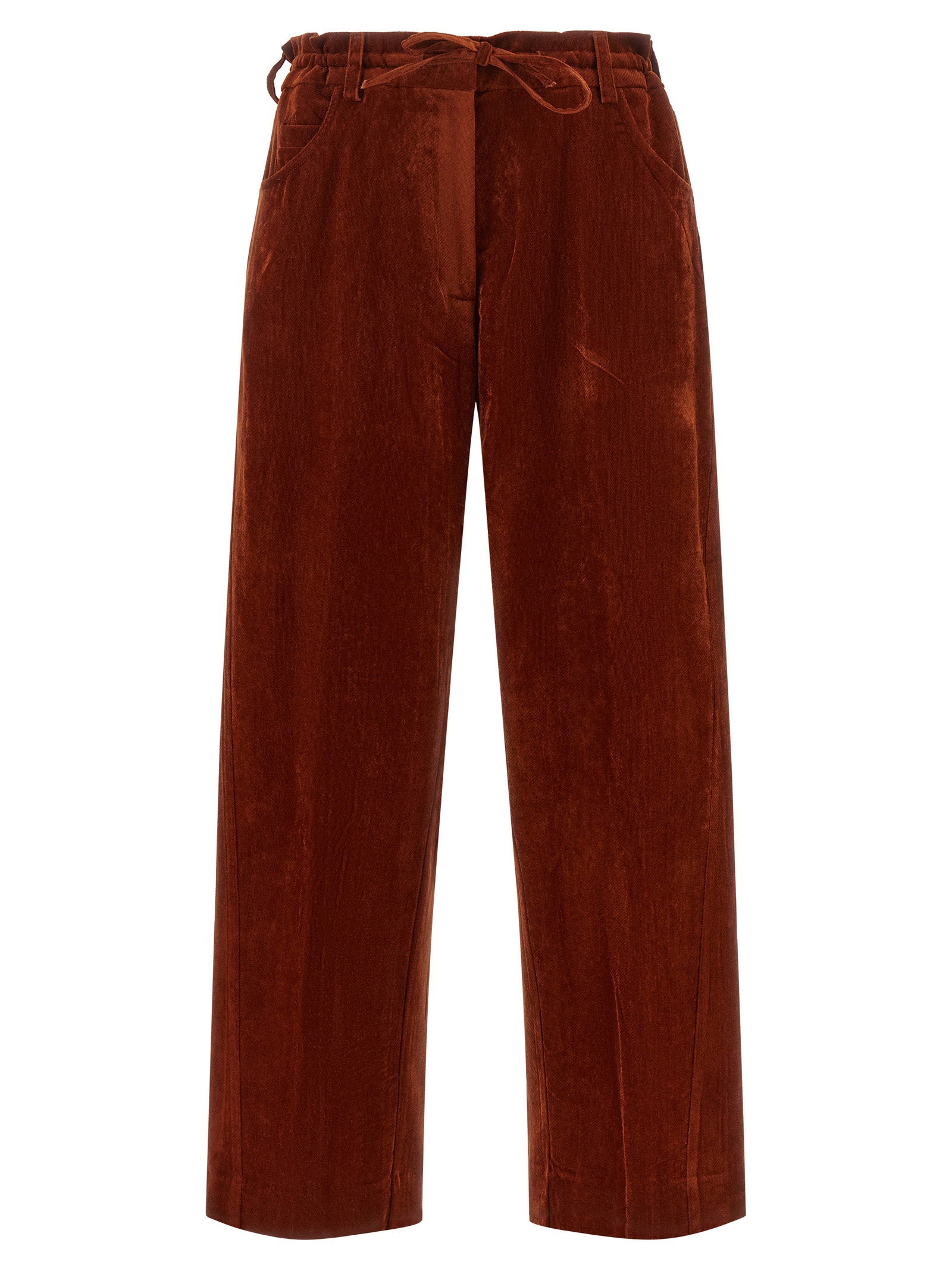 Nude Velvet Pants