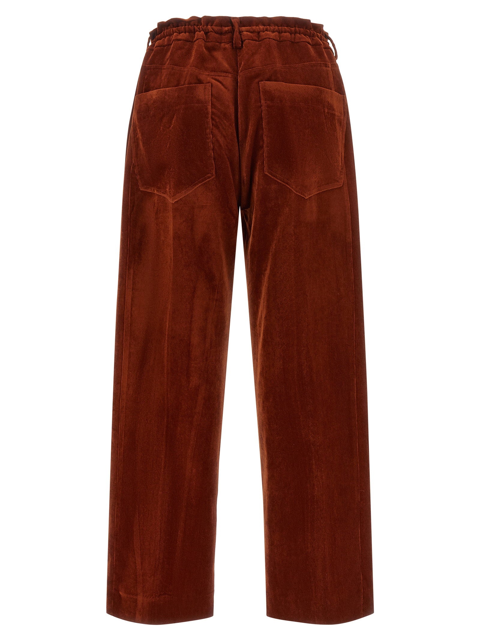 Nude Velvet Pants