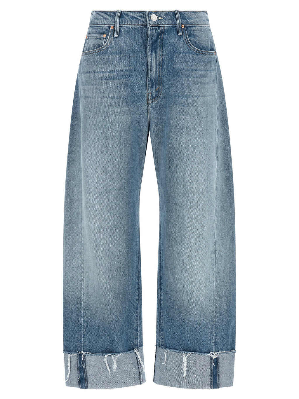 Mother The Half-pipe Ankle Cuff Fray Jeans