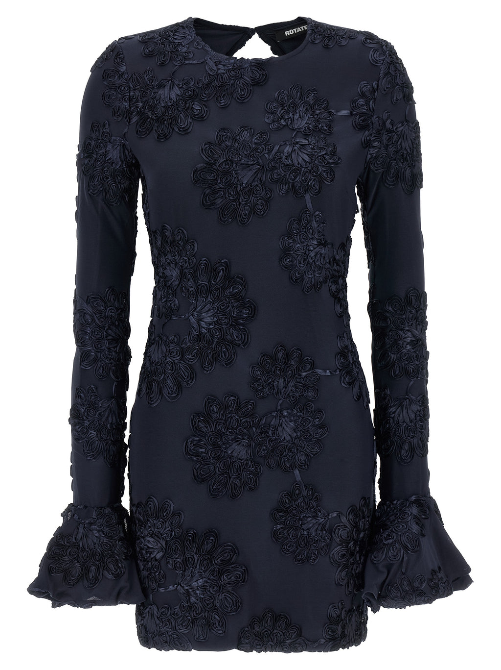 Rotate Birger Christensen 3d Mesh Mini Dress