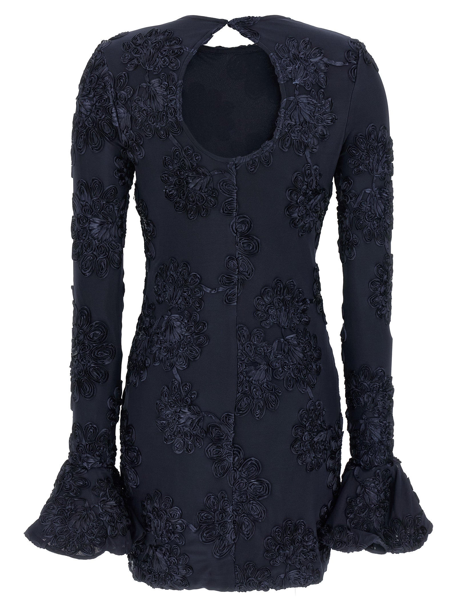Rotate Birger Christensen 3d Mesh Mini Dress