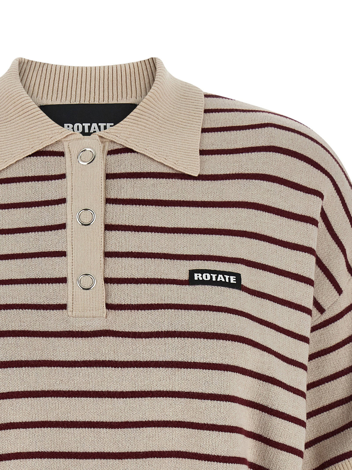 Rotate Birger Christensen Slinky Knit Polo Shirt
