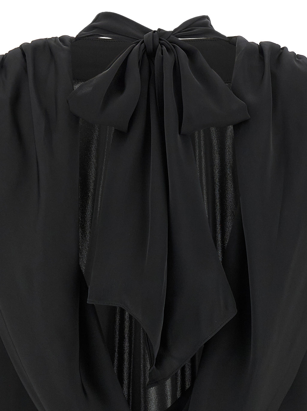 Rotate Birger Christensen Satin Drapy Back Top