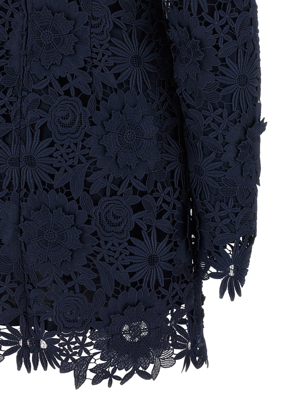 Rotate Birger Christensen 3d Lace Ls Mini Dress