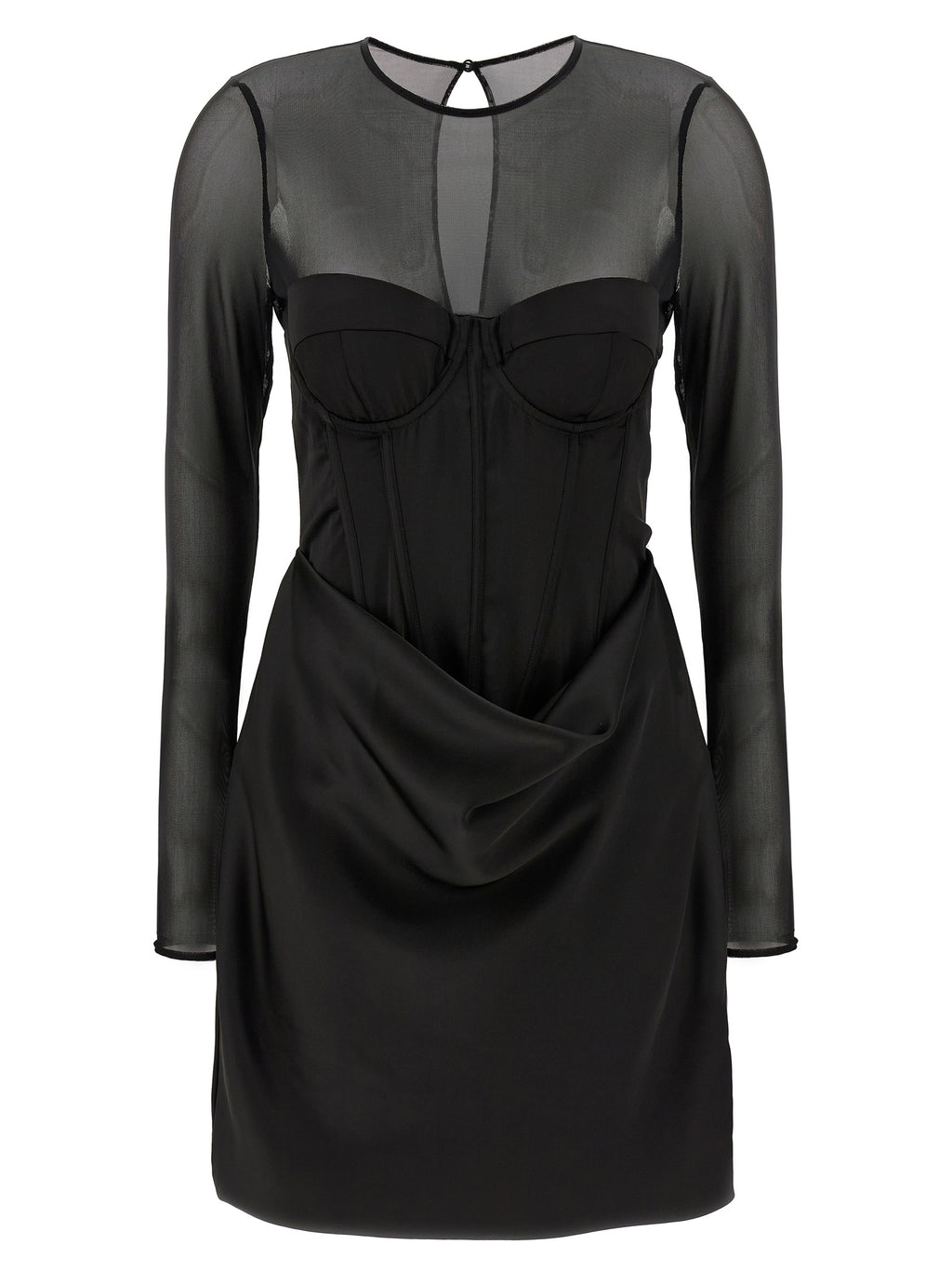 Rotate Birger Christensen Satin Corset Mini Dress