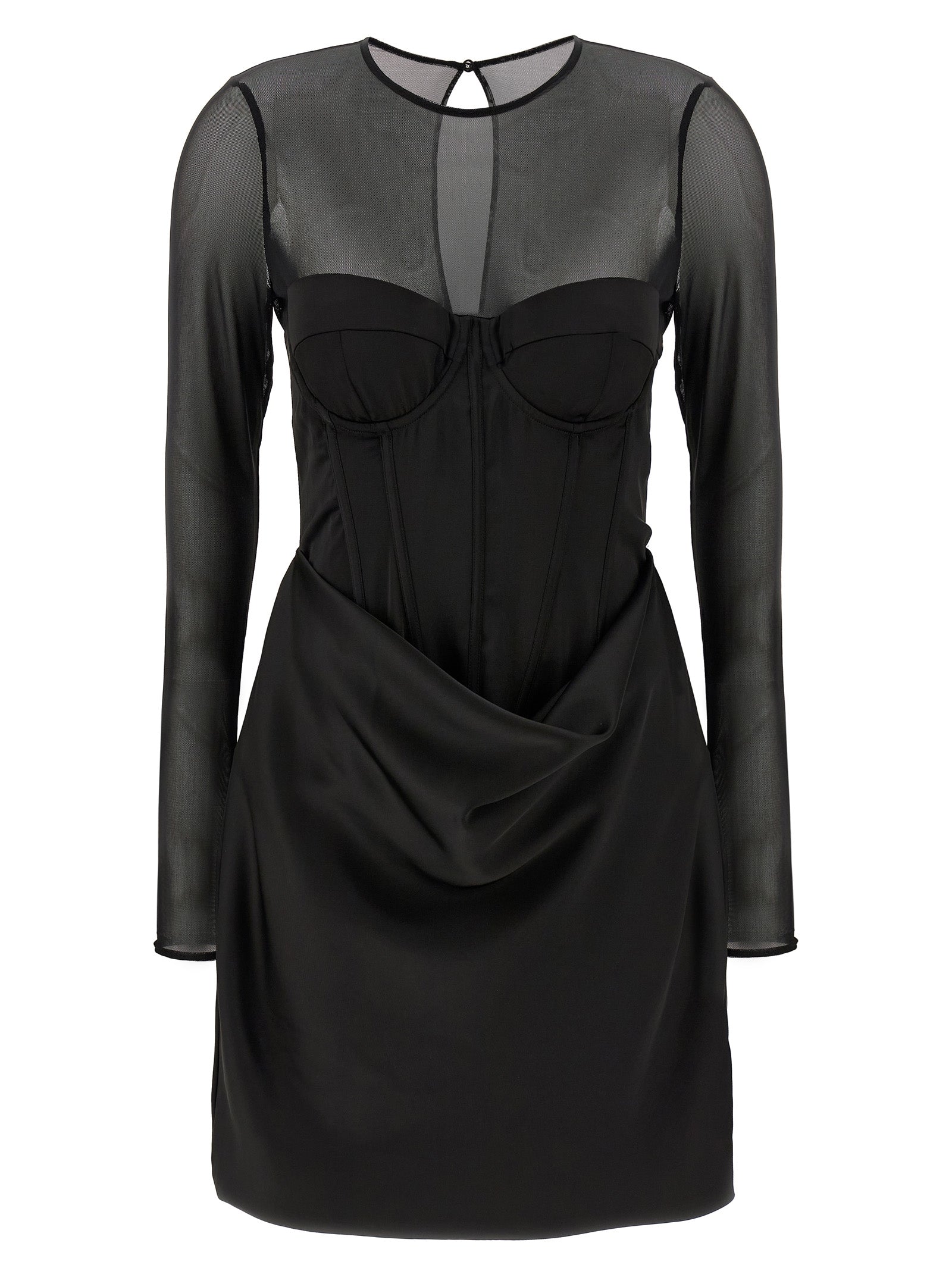 Rotate Birger Christensen Satin Corset Mini Dress