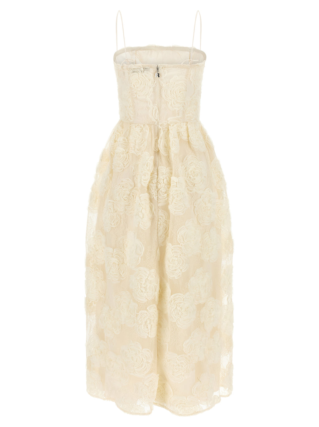 Rotate Birger Christensen Flower Mesh Midi Dress
