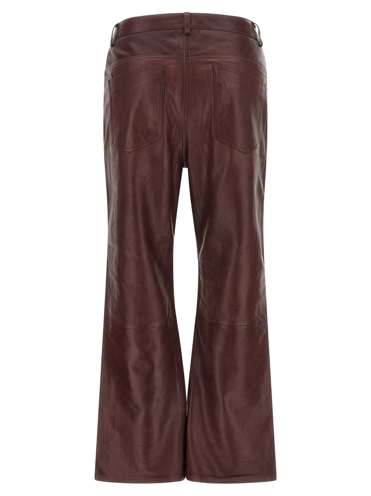 Rotate Birger Christensen Flared Leather-effect Pants