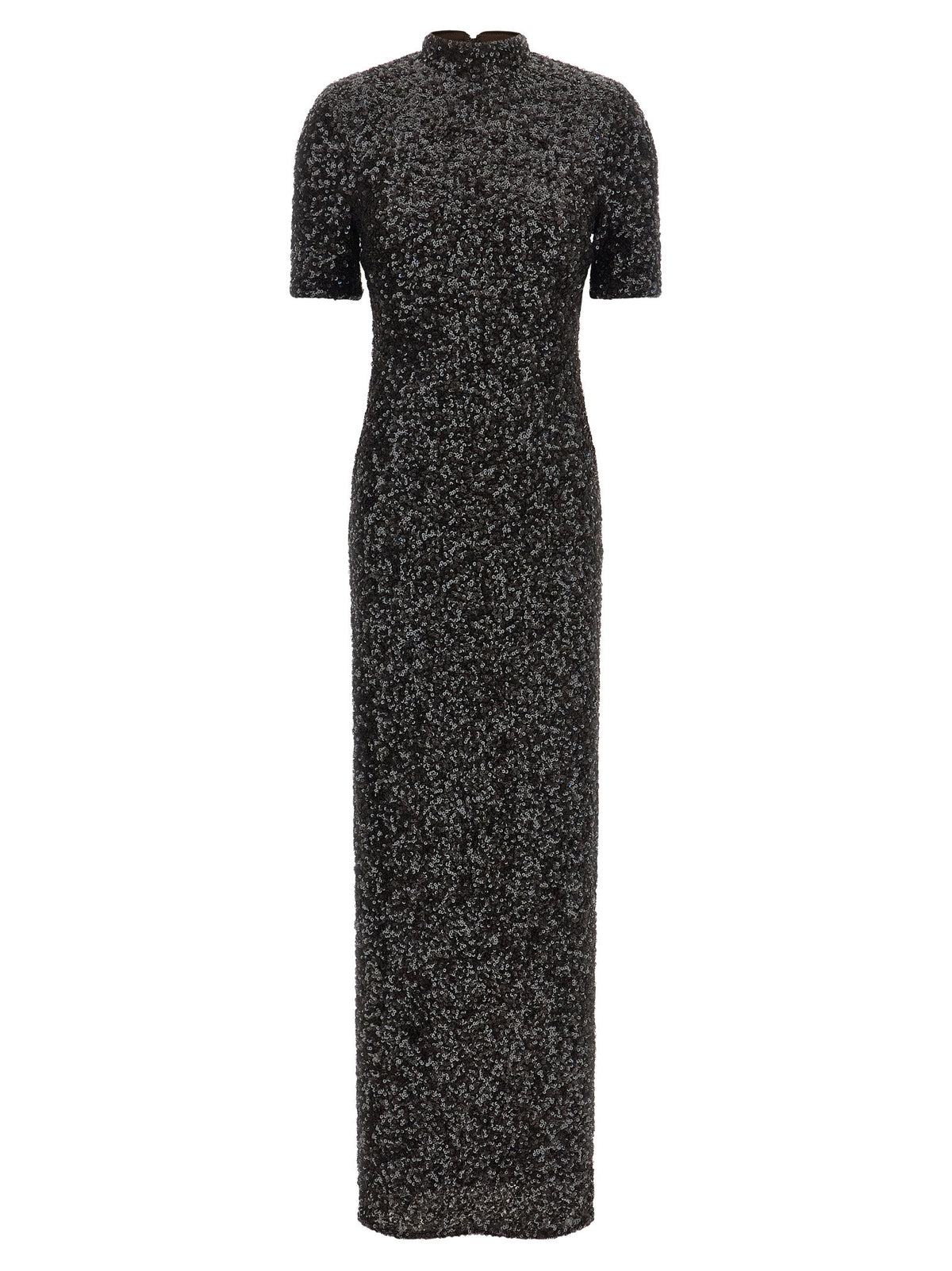 Rotate Birger Christensen Sequins Maxi Slit Dress