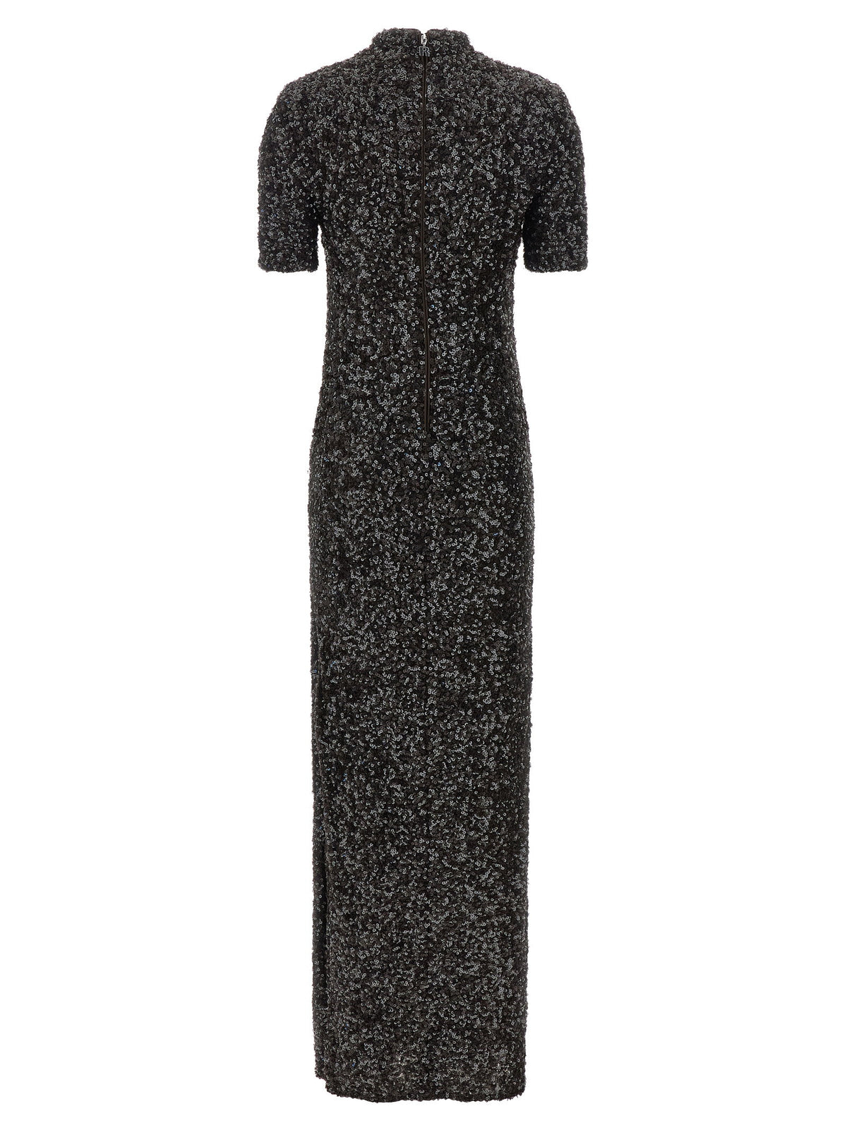 Rotate Birger Christensen Sequins Maxi Slit Dress
